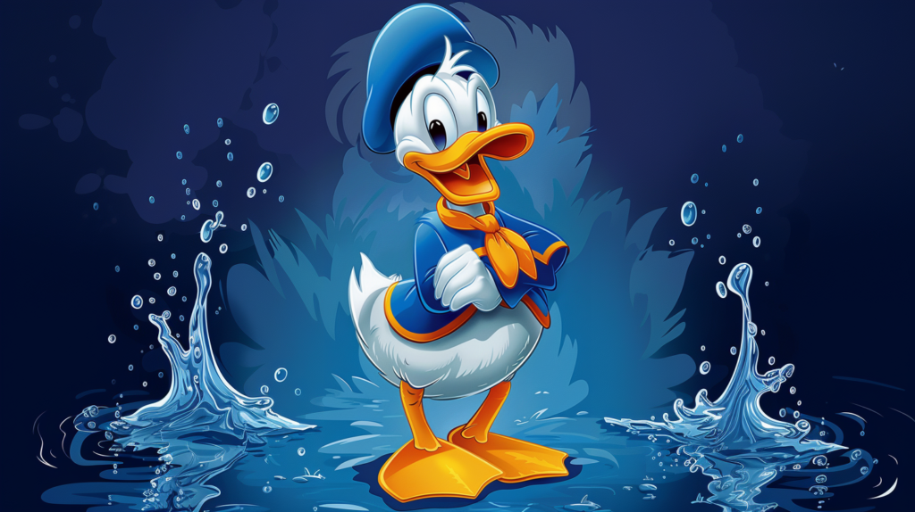 Onde encontrar o Pato Donald nos parques Disney?